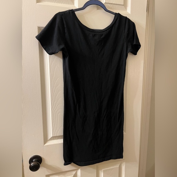 Disturbia Black Graphic Skull Dress with White Gothic Print - Picture 6 of 6